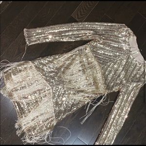 ASOS SEQUIN & FRINGE DRESS